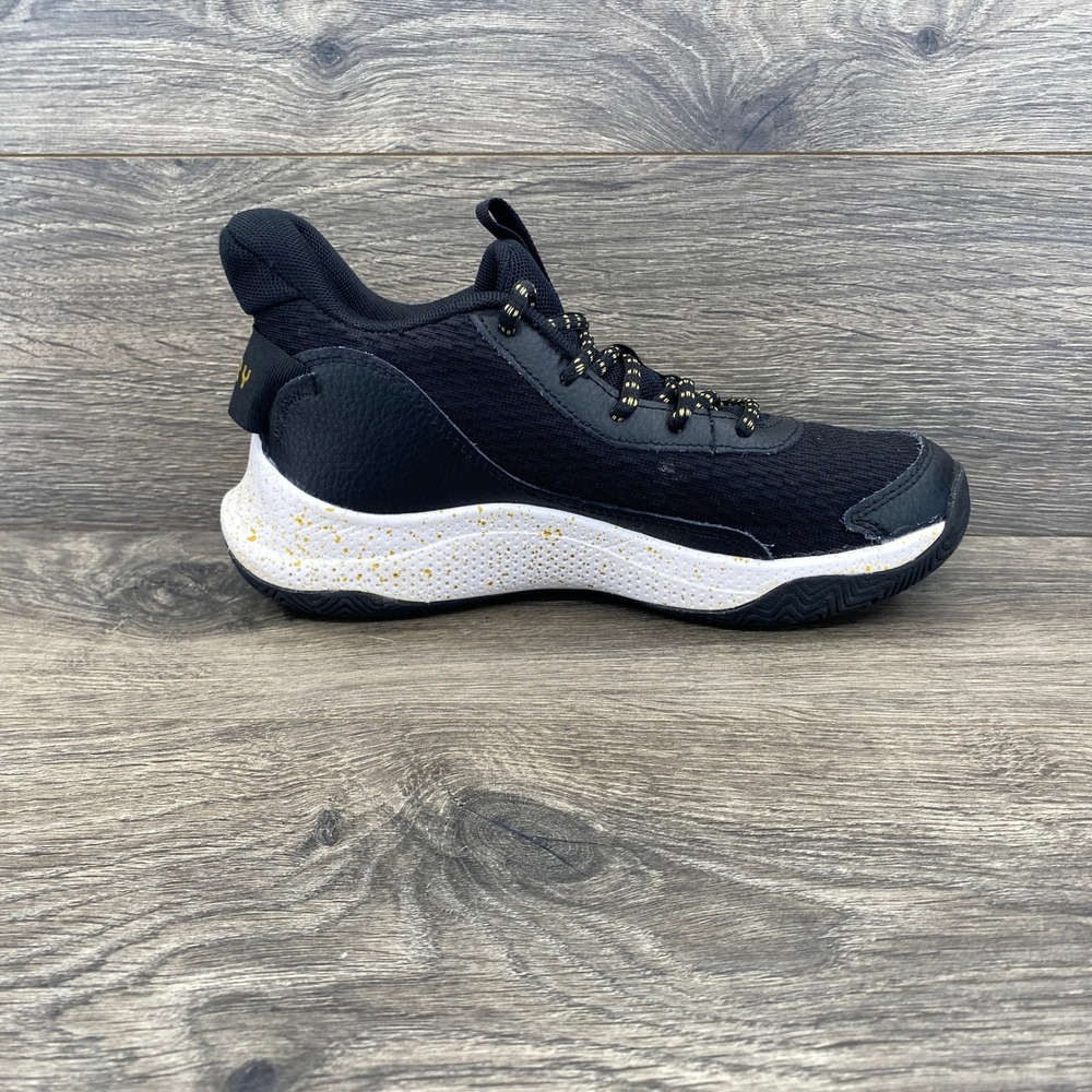 Under Armour Curry Basketball Shoes Youth 5Y Black Gold Speckled 3026623-001 - Picture 5 of 9